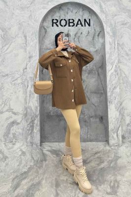 کت دو جیب پاکتی فیتیله راه راه