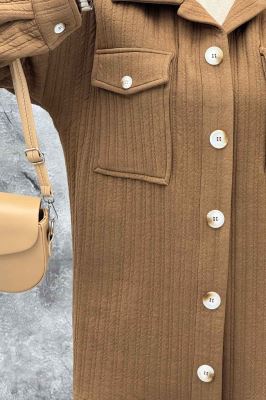 کت دو جیب پاکتی فیتیله راه راه