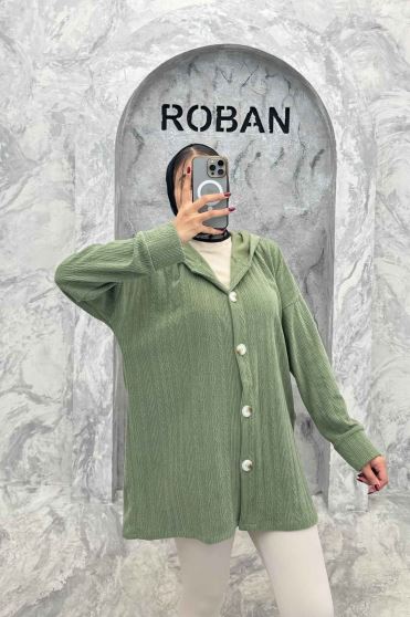 سویشرت کلاهدار مراکشی طرح دار