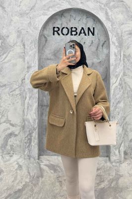 پالتو فوتر یقه ب ب دو جیب پاکتی TIMA