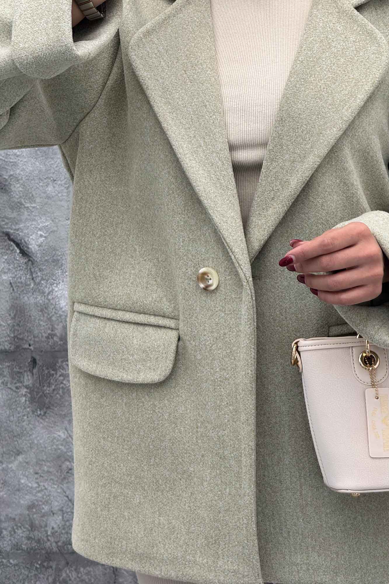 پالتو فوتر یقه ب ب دو جیب پاکتی TIMA