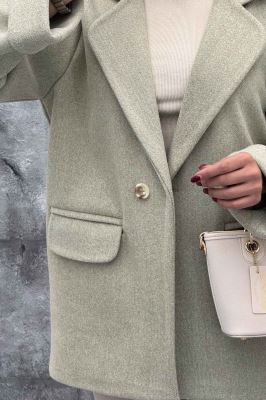 پالتو فوتر یقه ب ب دو جیب پاکتی TIMA