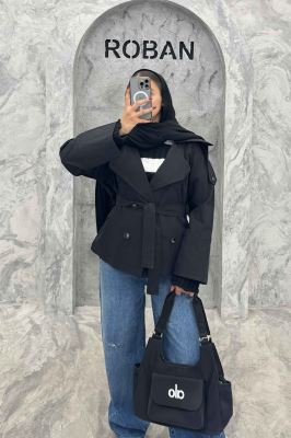 ترنچ کت آستین دوخت کتان زارا