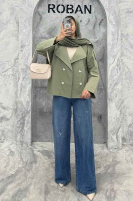 ترنچ کت آستین دوخت کتان زارا