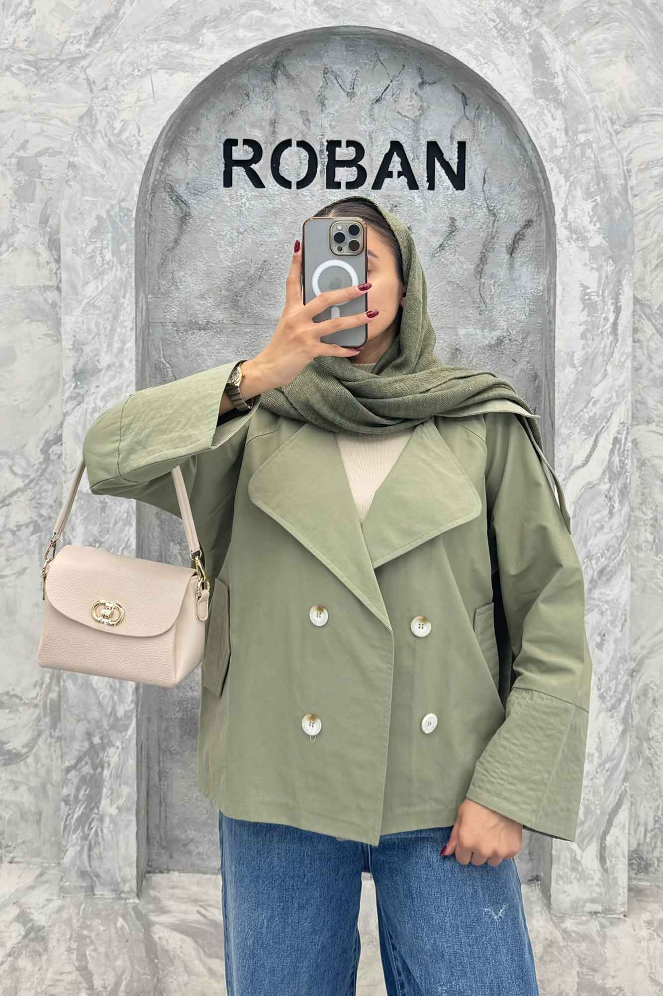 ترنچ کت آستین دوخت کتان زارا