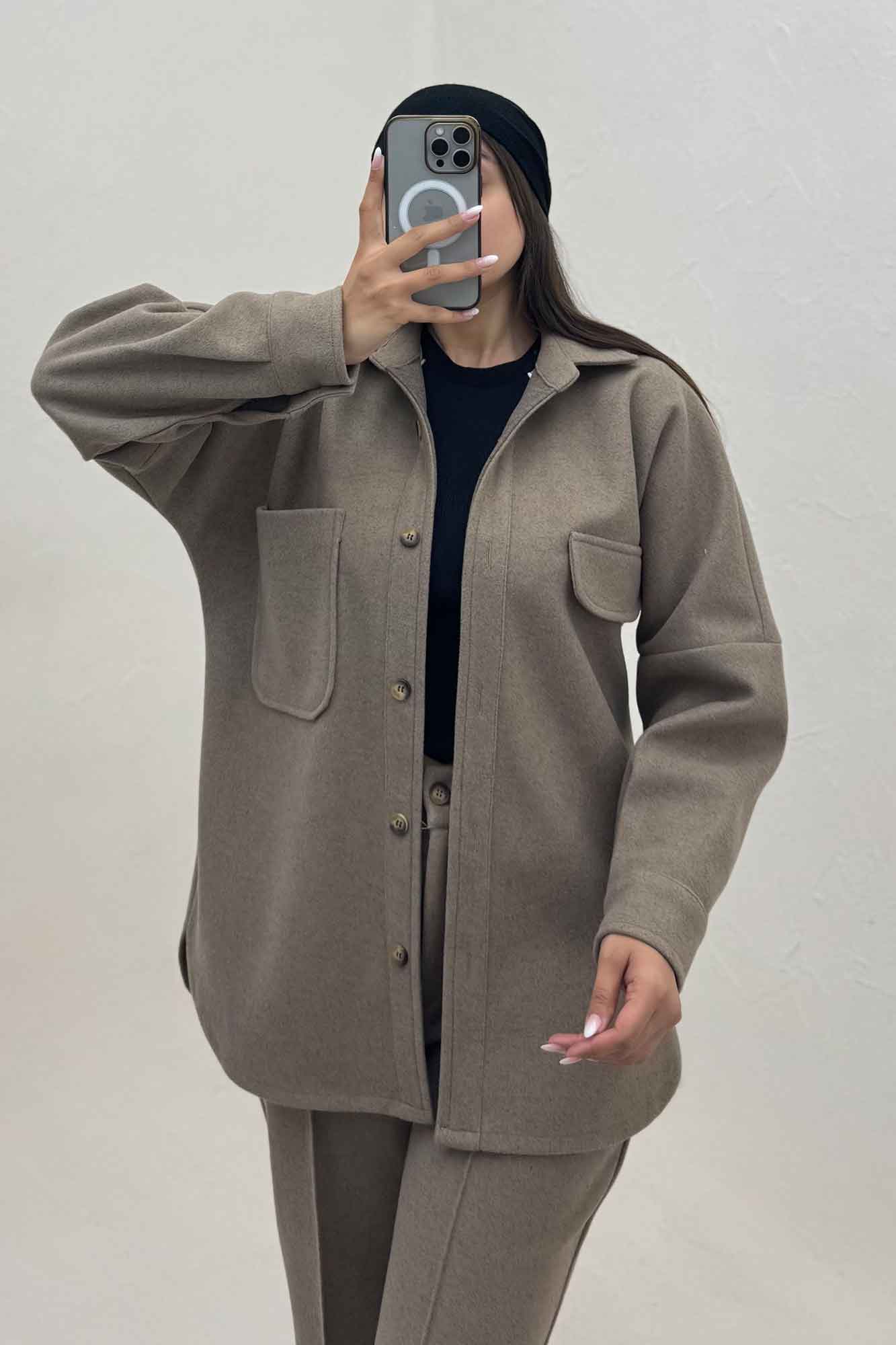 کت و شلوار فوتر جیب تا ب تا موژان