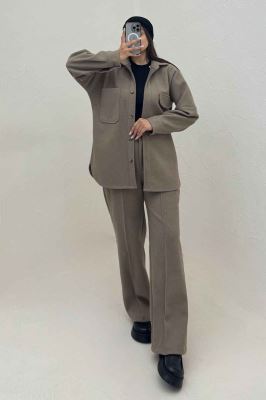 کت و شلوار فوتر جیب تا ب تا موژان