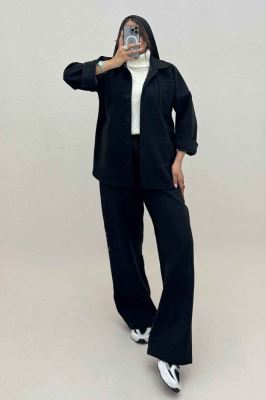 ست پالتو و شلوار فوتر تک جیب DELSA