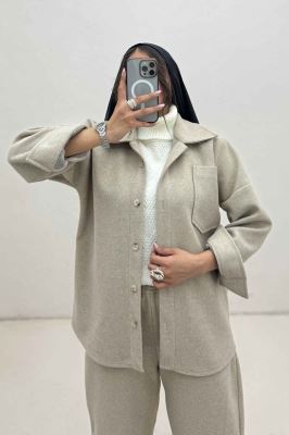 ست پالتو و شلوار فوتر تک جیب DELSA