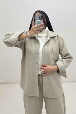 ست پالتو و شلوار فوتر تک جیب DELSA