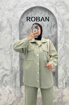 ست پالتو و شلوار فوتر دو جیب پاکتی PLUR