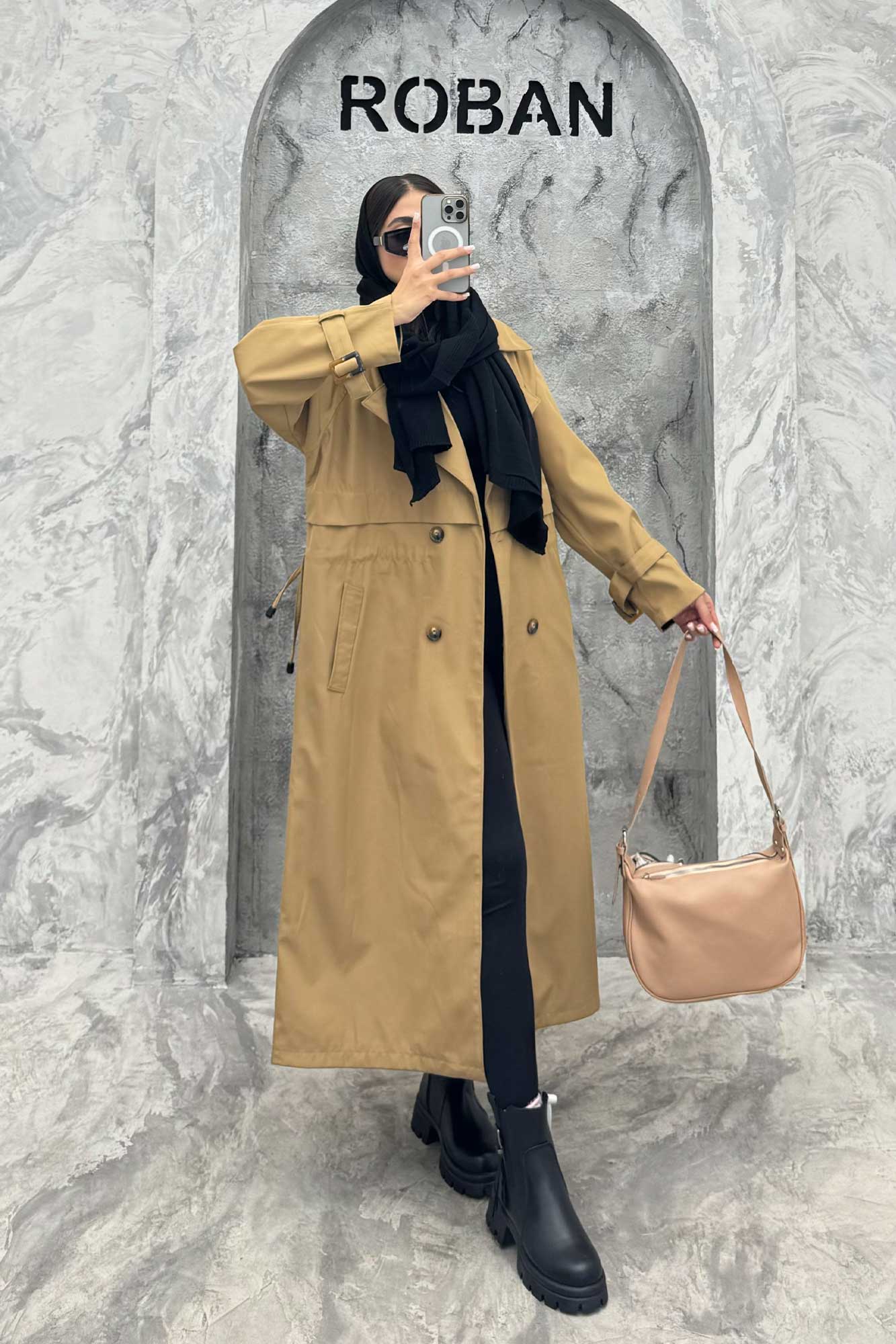 بارانی کمرگت سانتانا بلند زارا