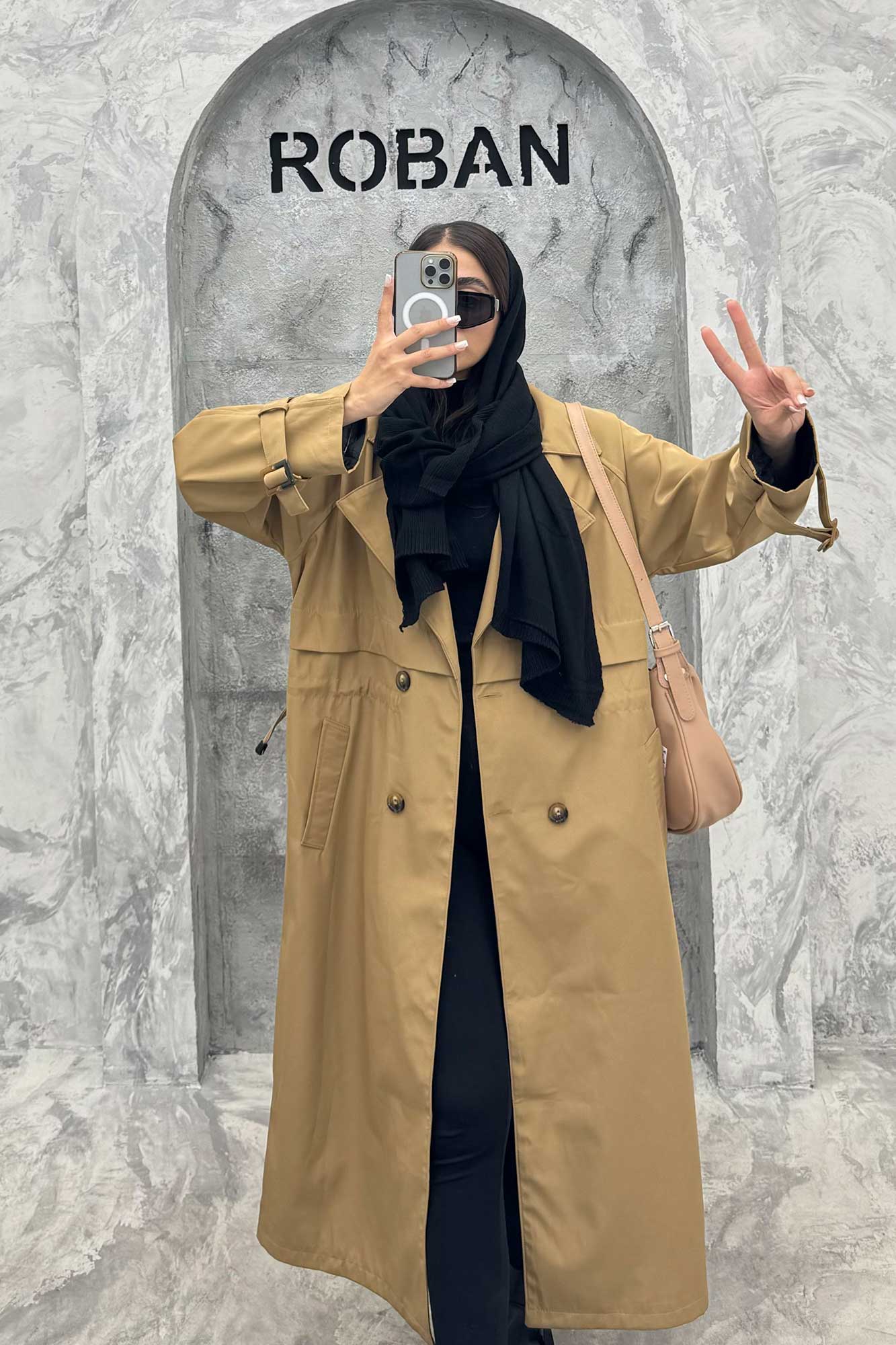 بارانی کمرگت سانتانا بلند زارا