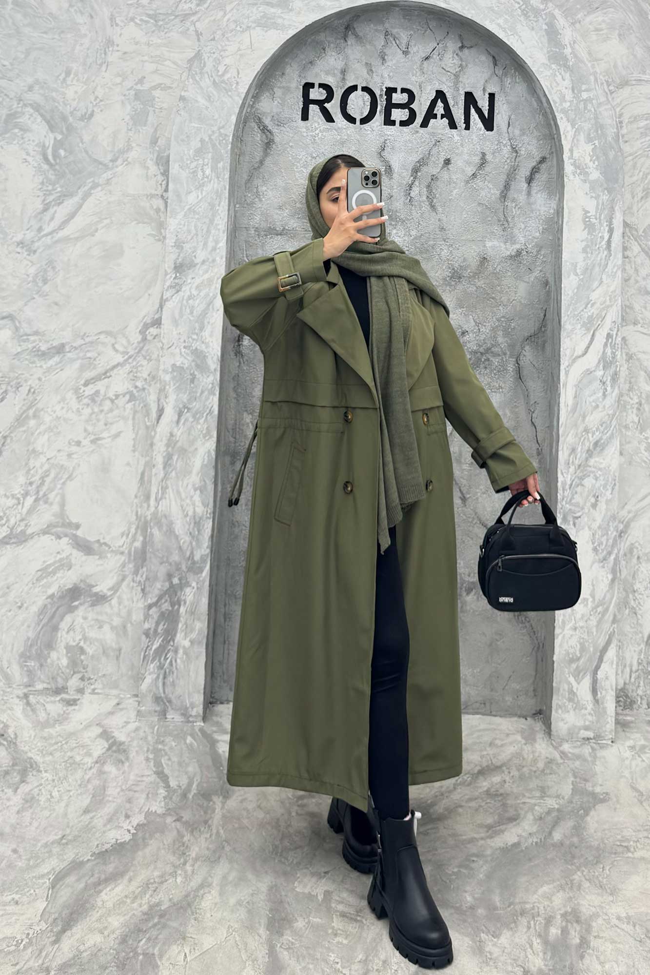 بارانی کمرگت سانتانا بلند زارا