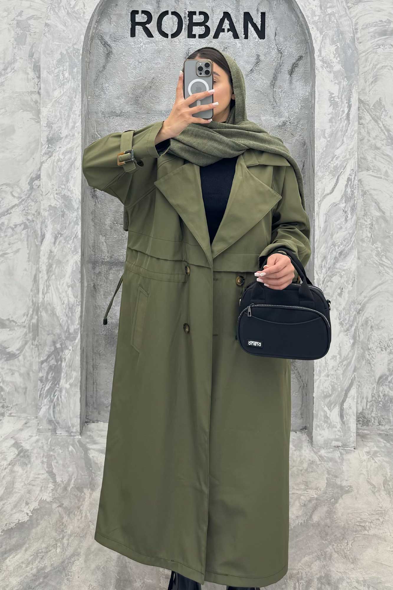 بارانی کمرگت سانتانا بلند زارا