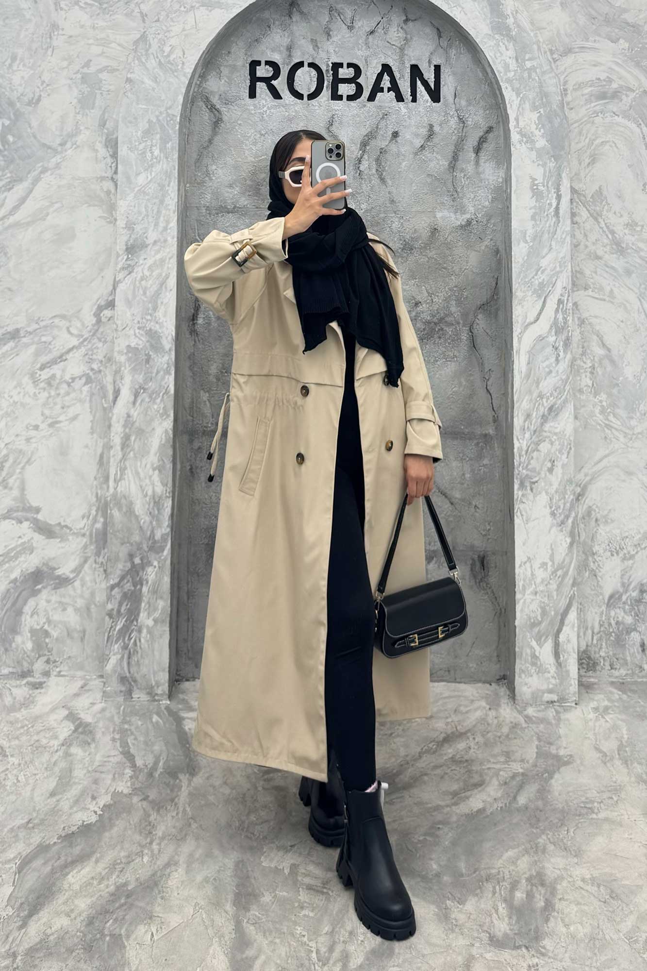 بارانی کمرگت سانتانا بلند زارا