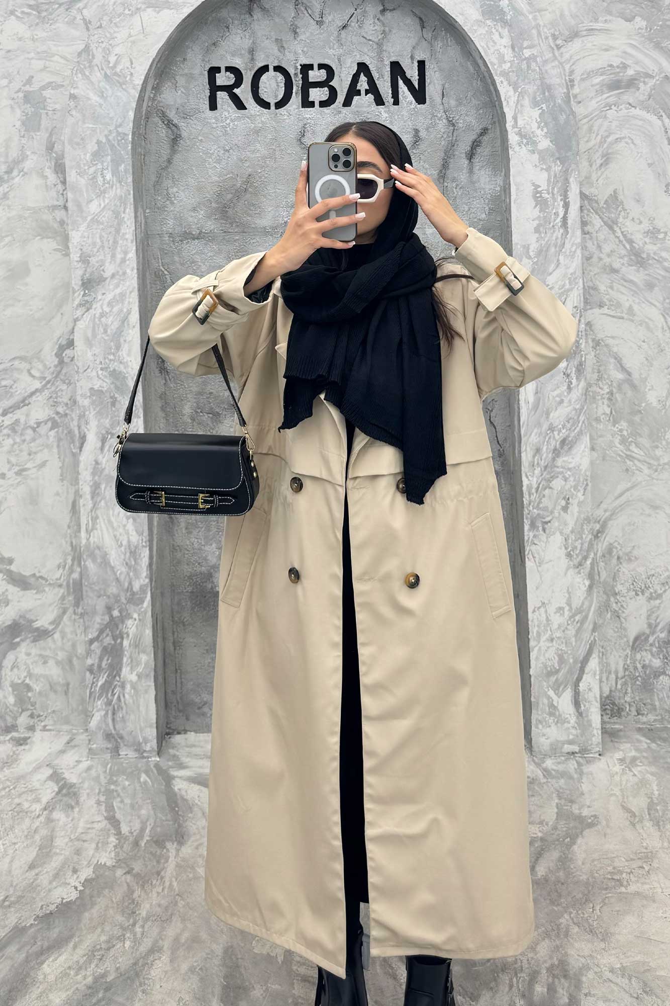 بارانی کمرگت سانتانا بلند زارا