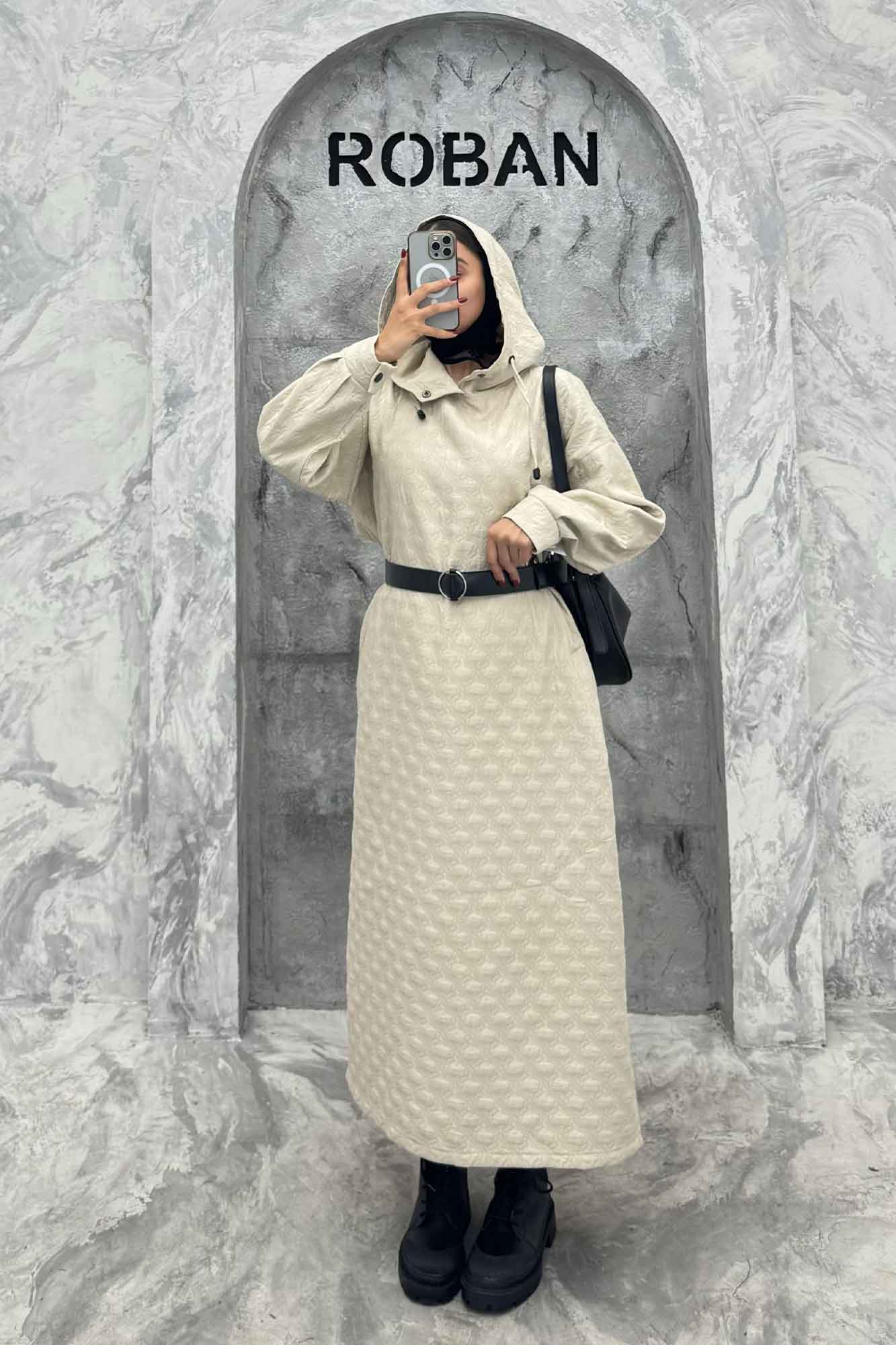 کفتان بلند فریال کلاهدار