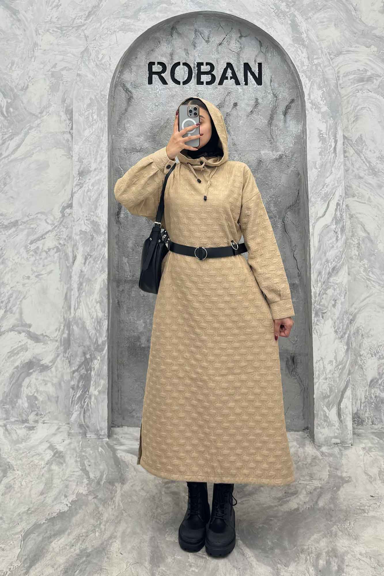 کفتان بلند فریال کلاهدار