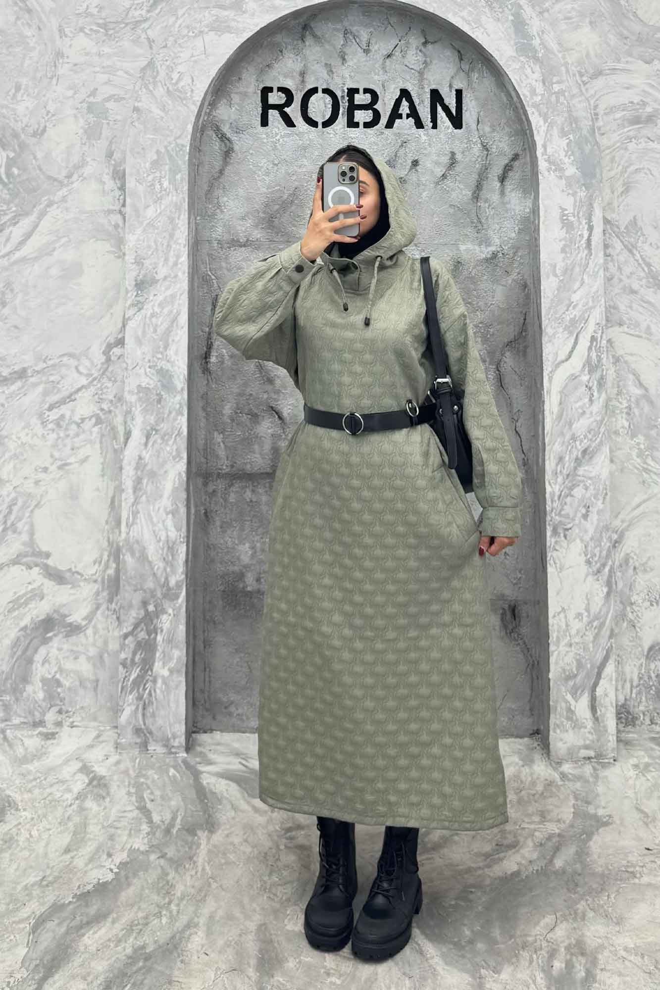 کفتان بلند فریال کلاهدار