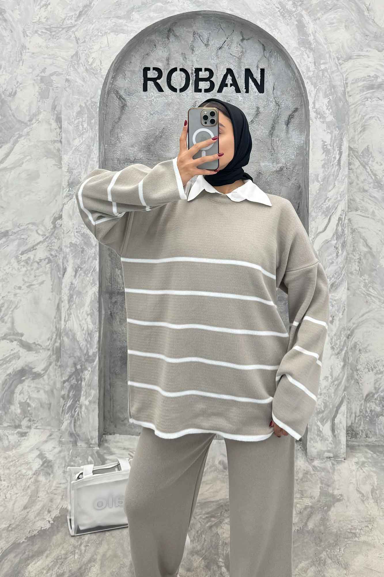 ست دورس و شلوار بافت P