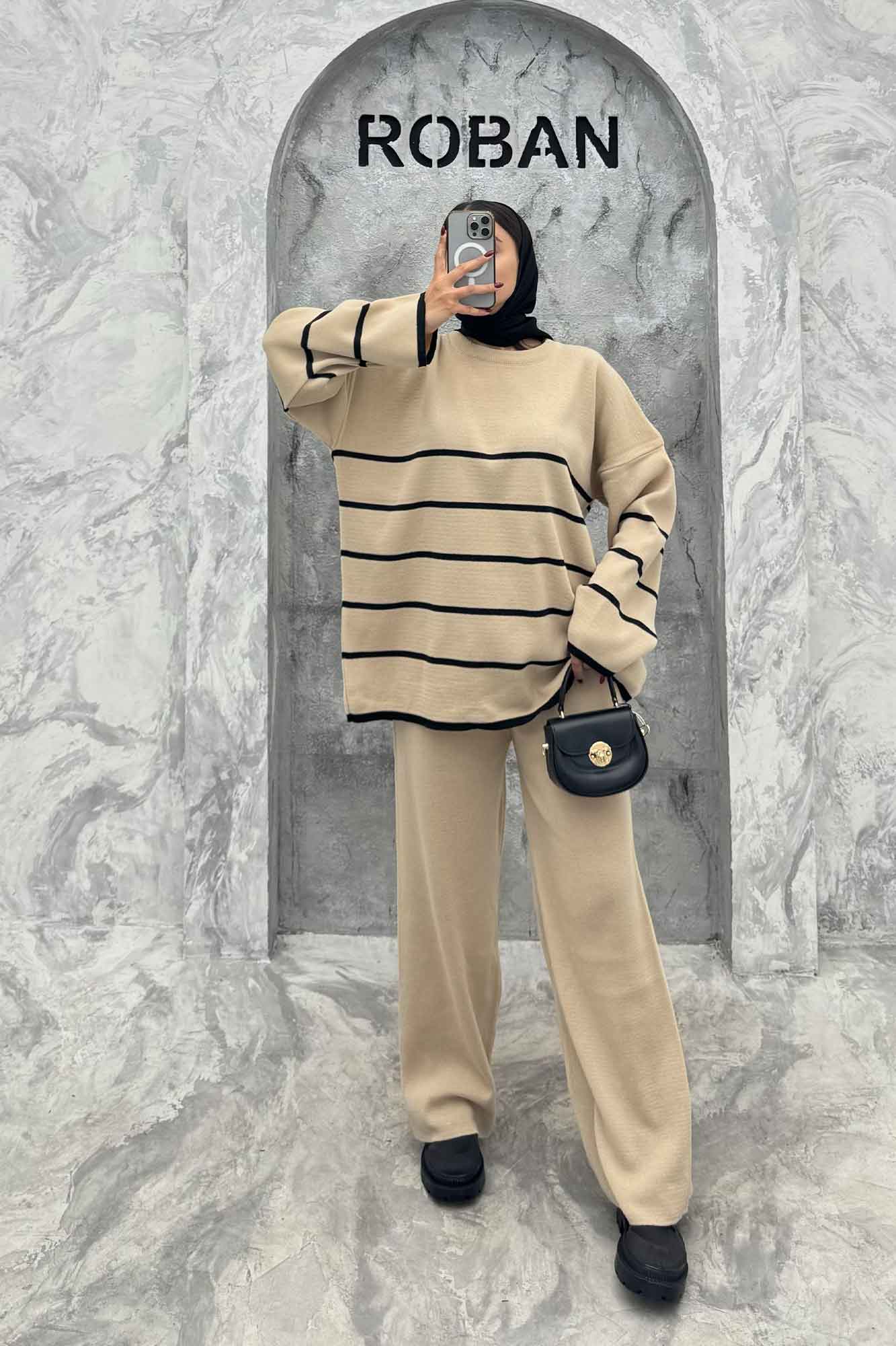 ست دورس و شلوار بافت P