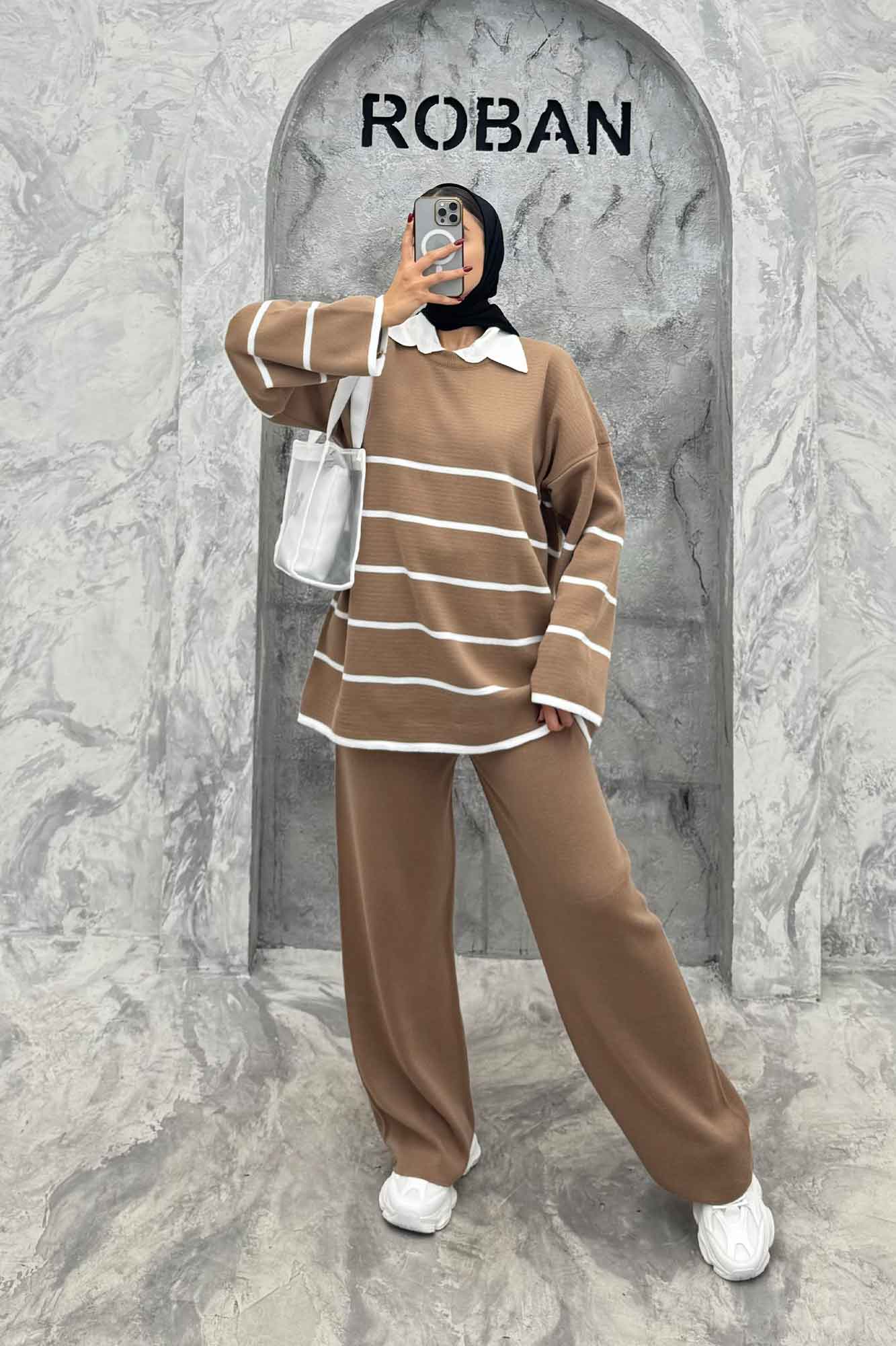 ست دورس و شلوار بافت P