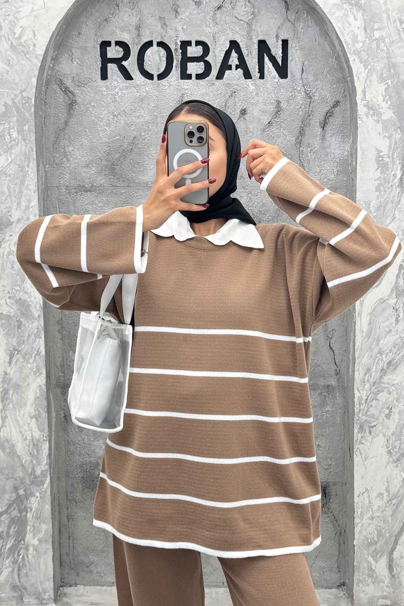 ست دورس و شلوار بافت P