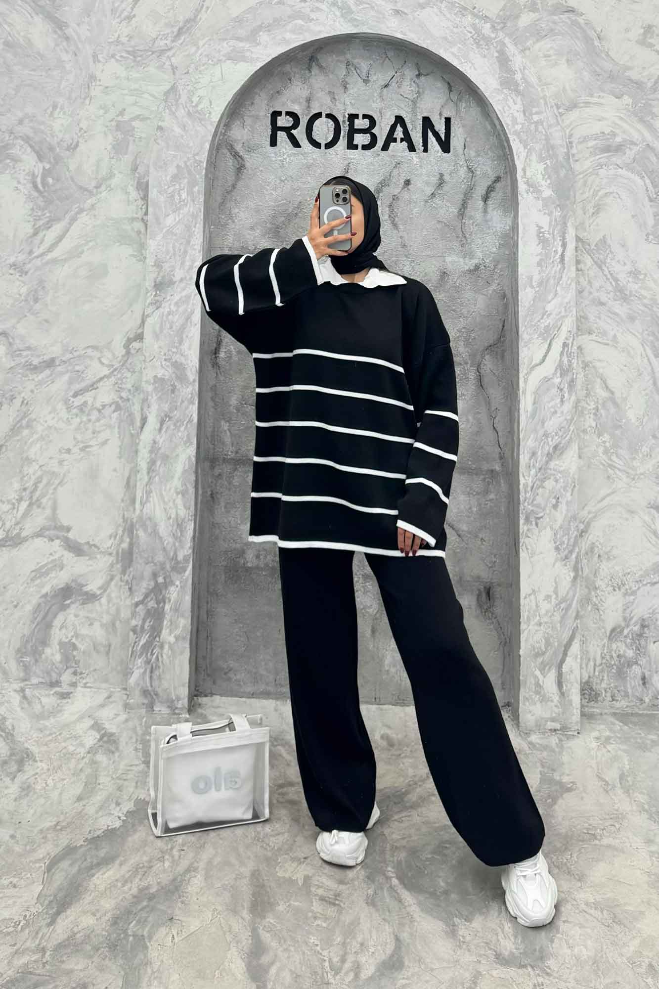 ست دورس و شلوار بافت P