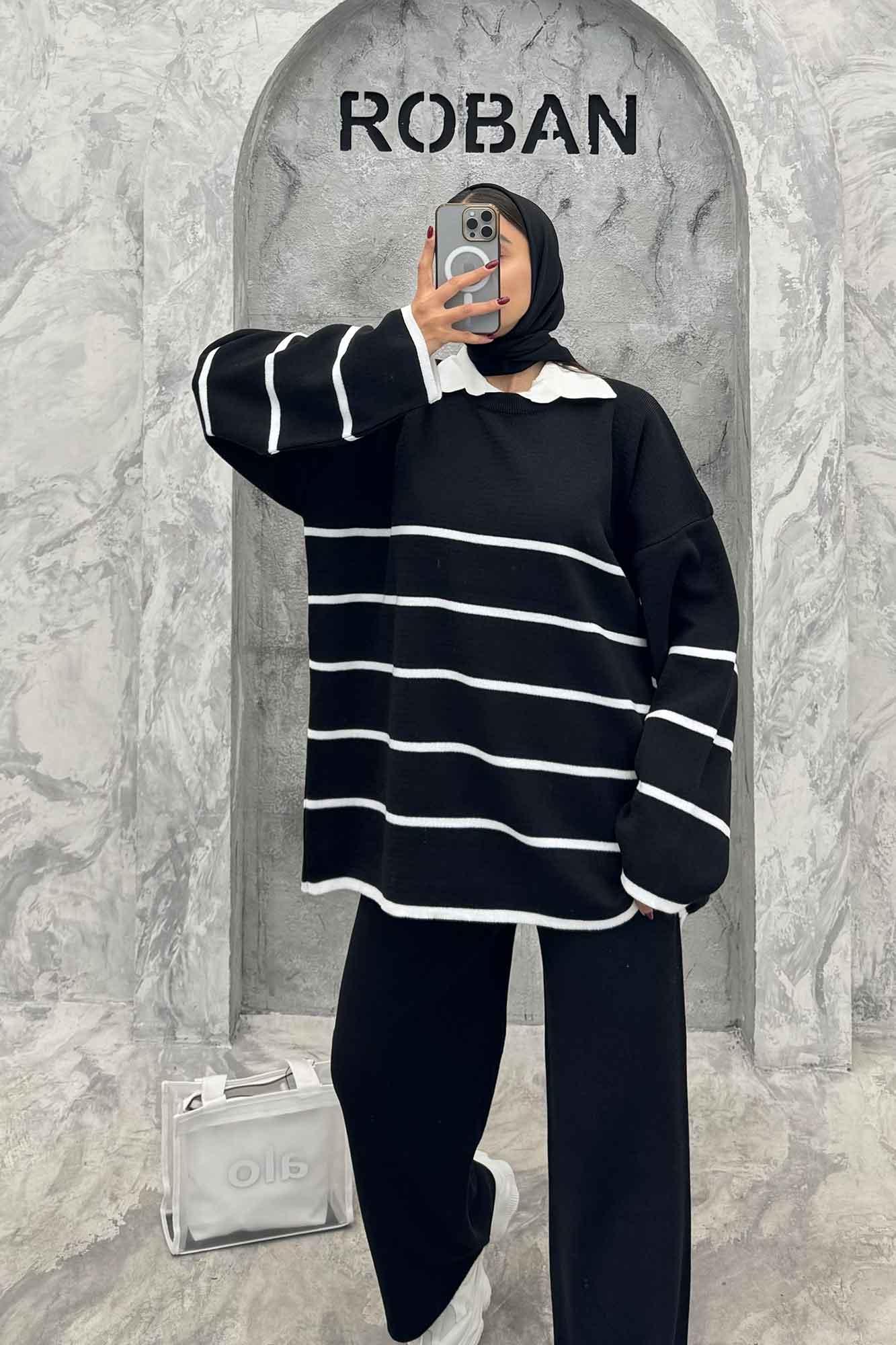 ست دورس و شلوار بافت P