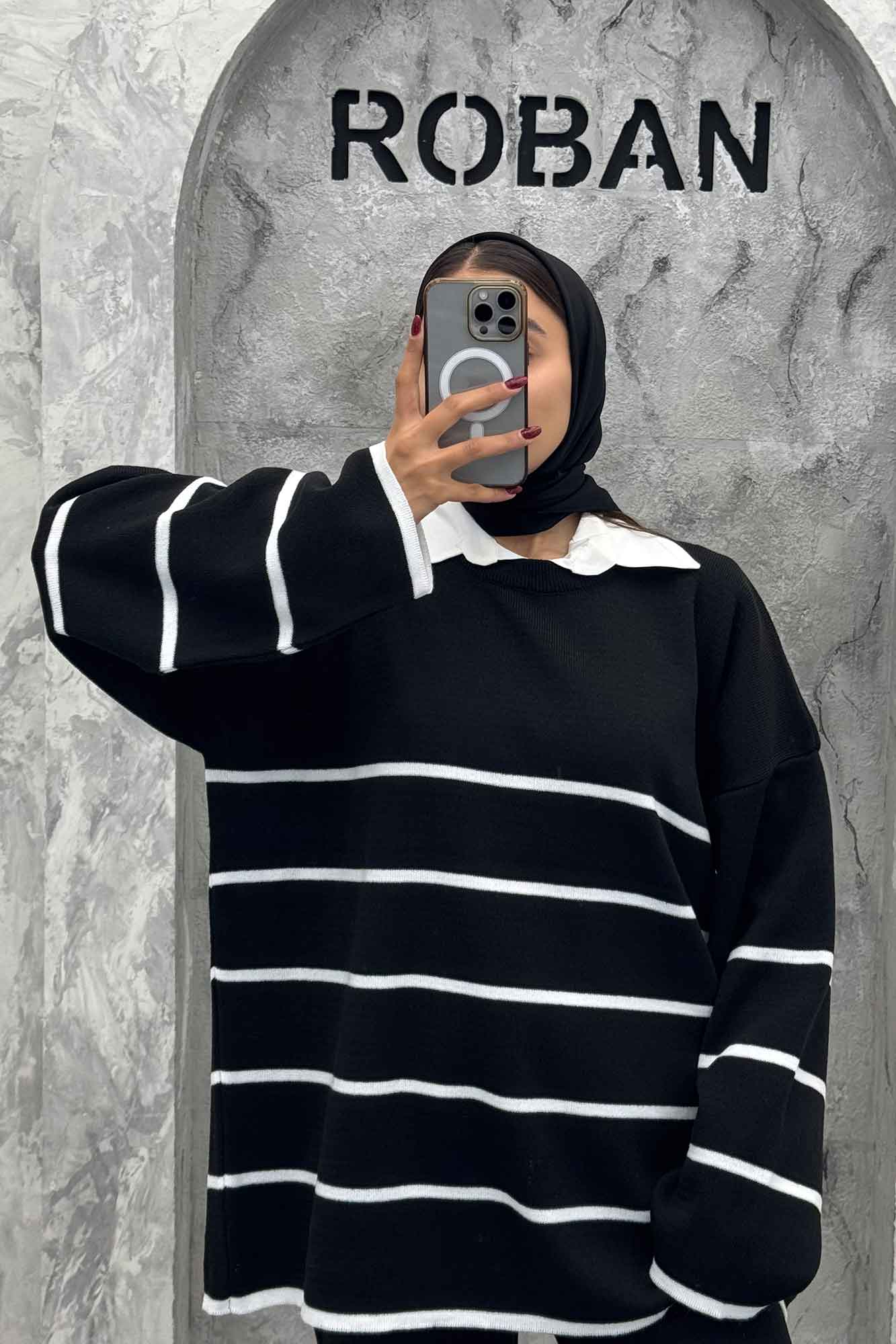 ست دورس و شلوار بافت P