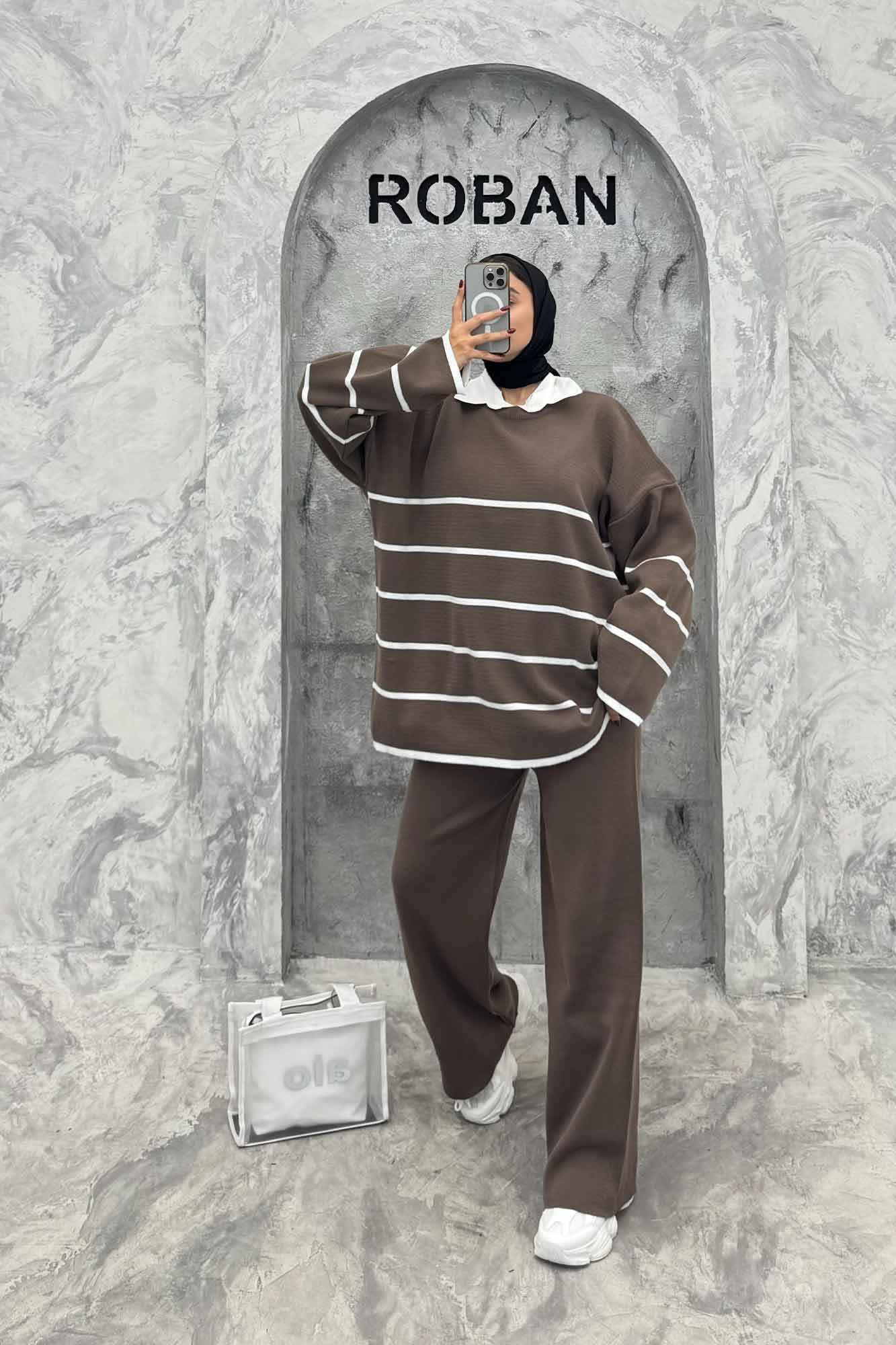 ست دورس و شلوار بافت P