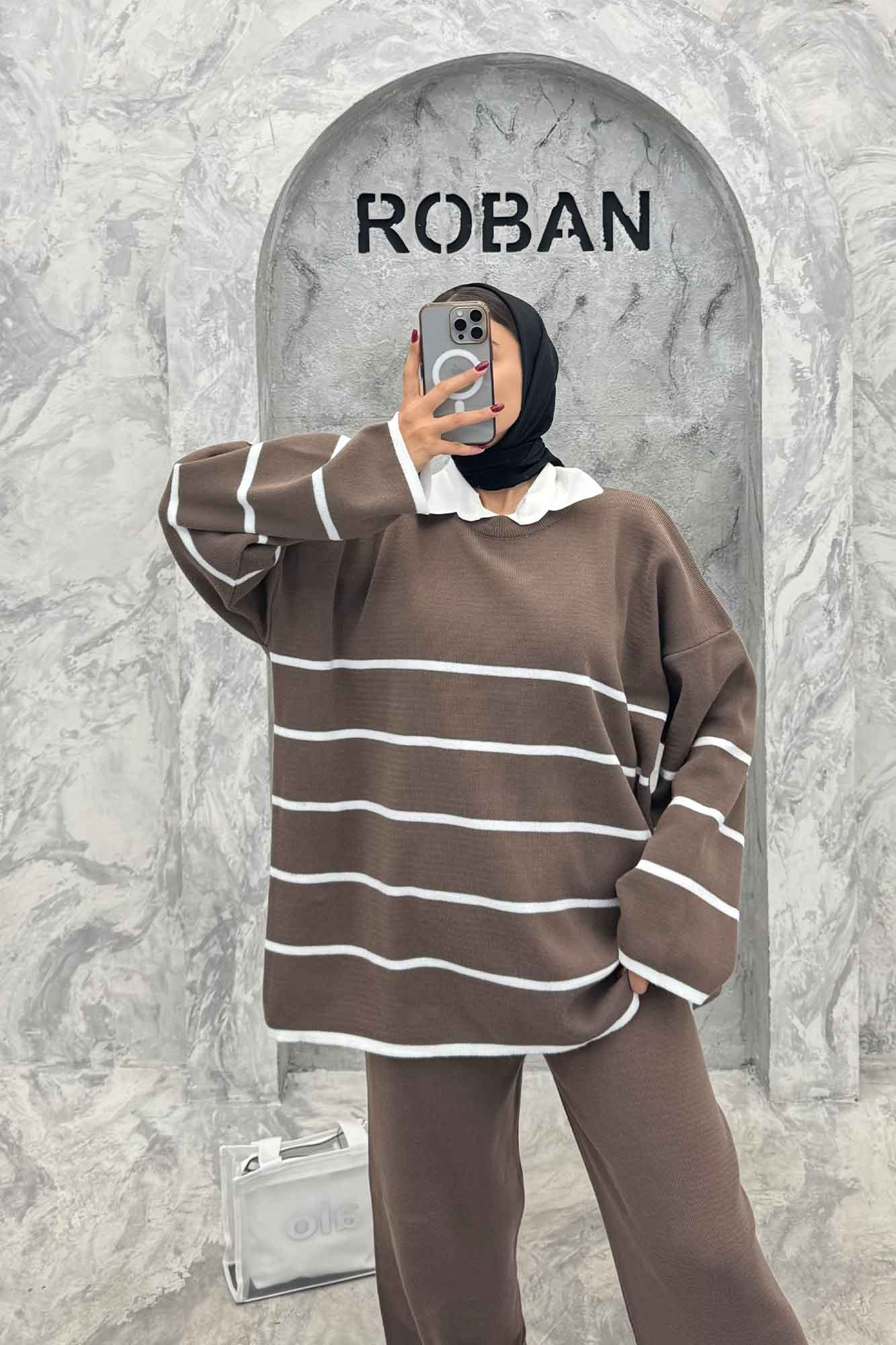 ست دورس و شلوار بافت P