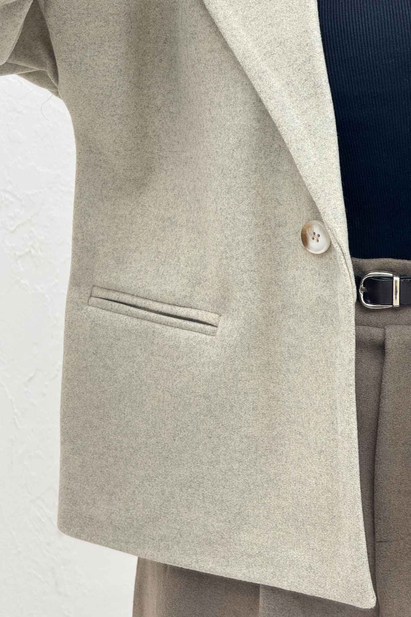 کت آستین سه رب فوتر دو دکمه