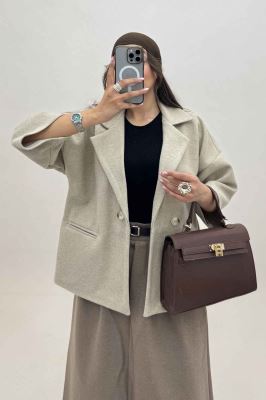 کت آستین سه رب فوتر دو دکمه