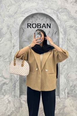 کت آستین سه رب فوتر دو دکمه