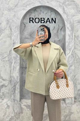 کت آستین سه رب فوتر دو دکمه