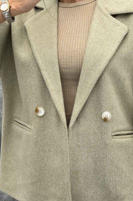 کت آستین سه رب فوتر دو دکمه