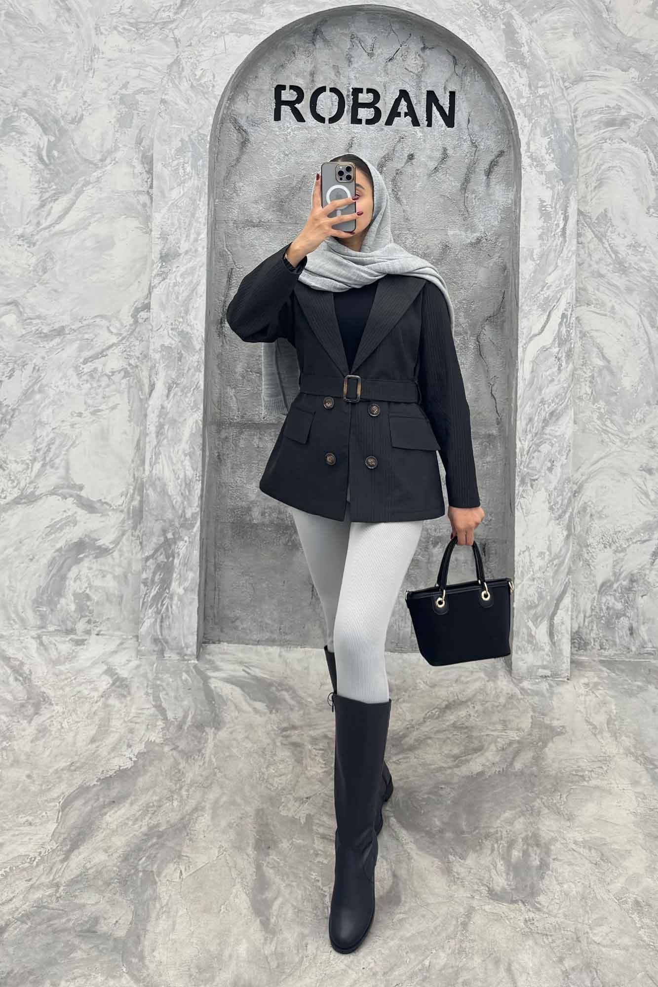 کت ملبورن پیلیسه آستردار چهار دکمه