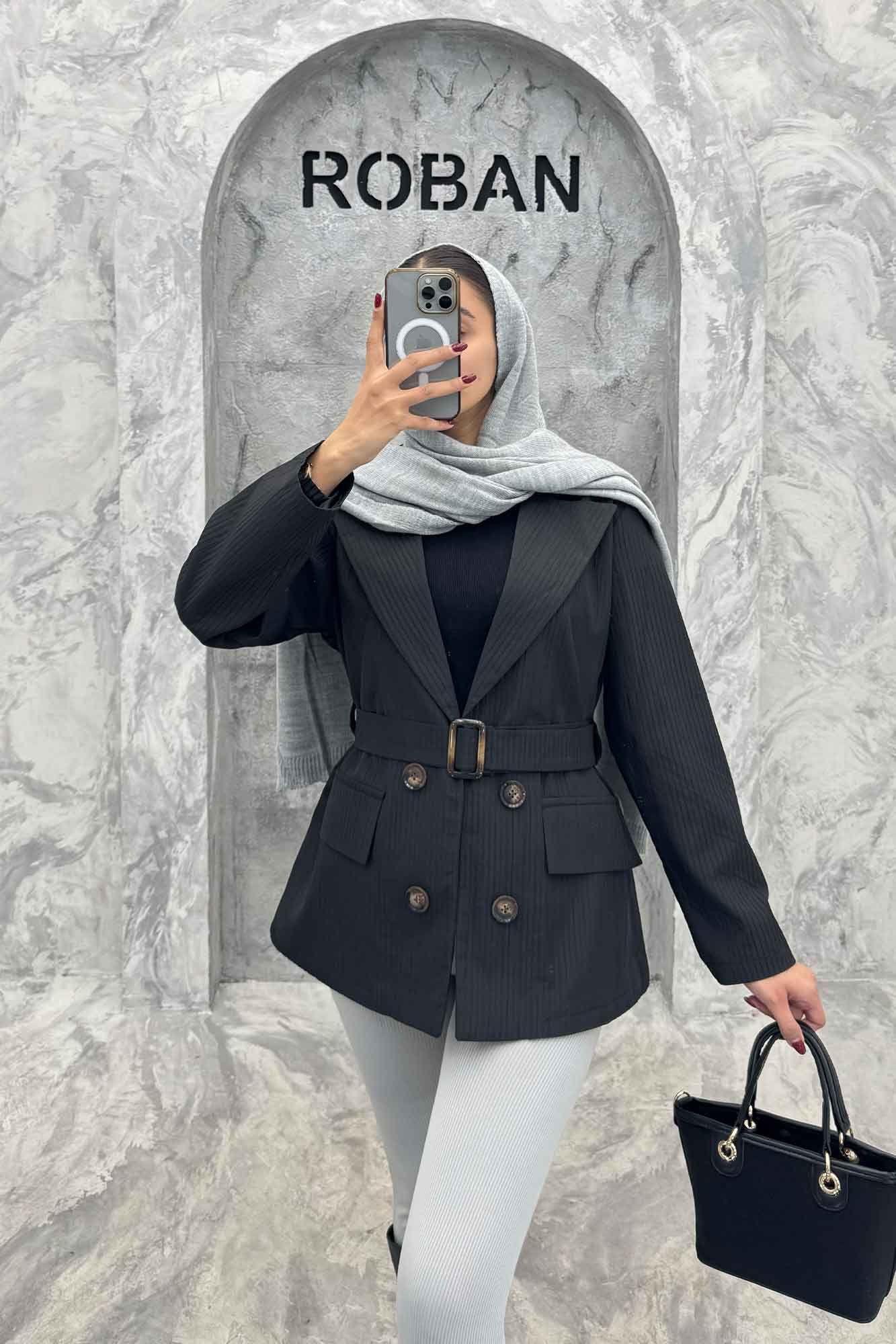 کت ملبورن پیلیسه آستردار چهار دکمه