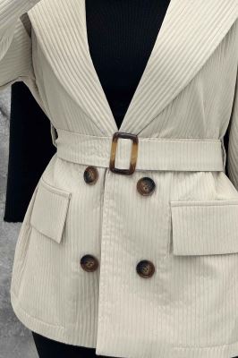 کت ملبورن پیلیسه آستردار چهار دکمه