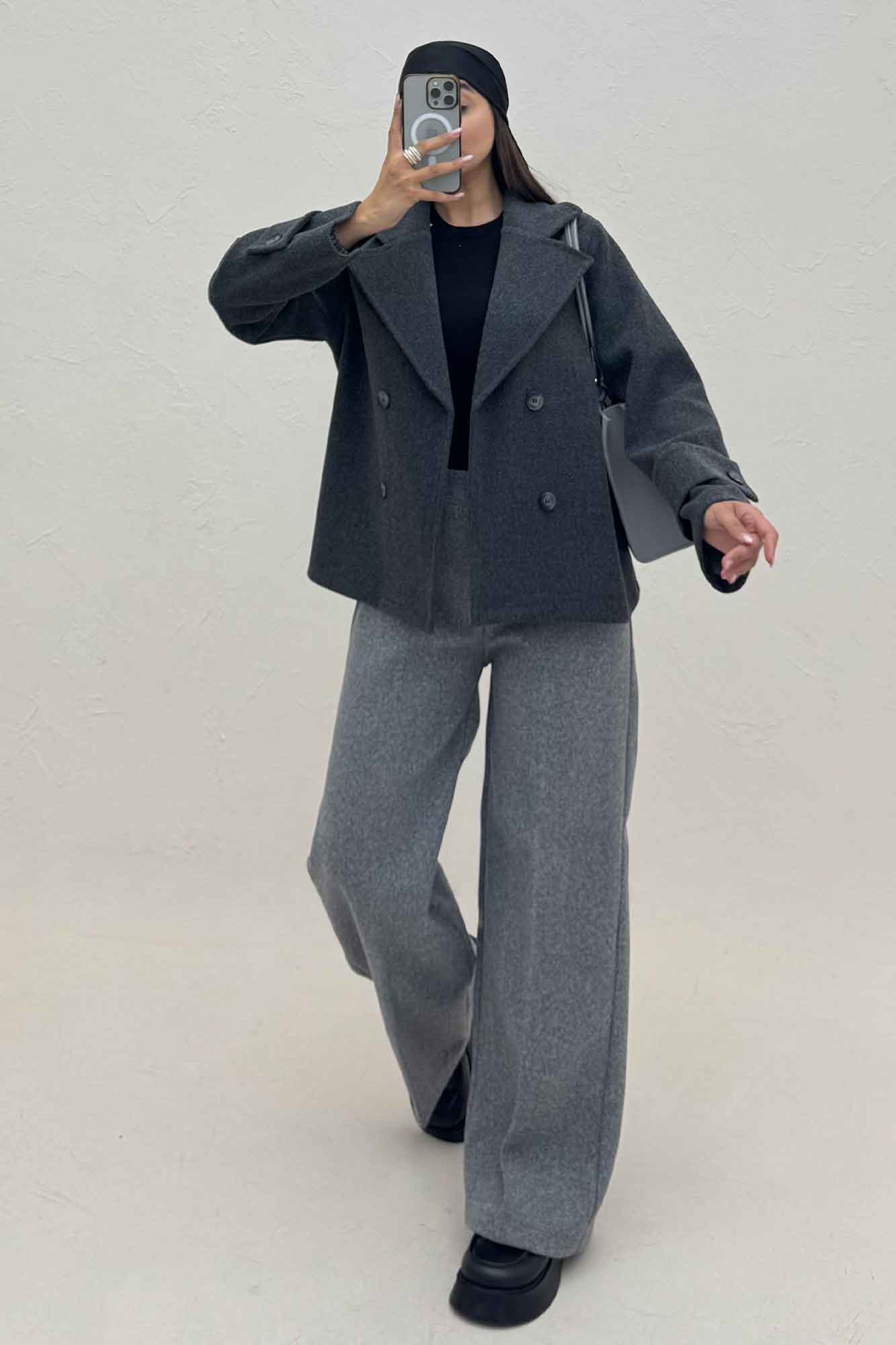 پالتو فوتر یقه انگلیسی پهن ADRIAN