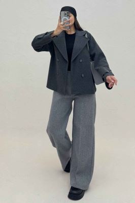 پالتو فوتر یقه انگلیسی پهن ADRIAN