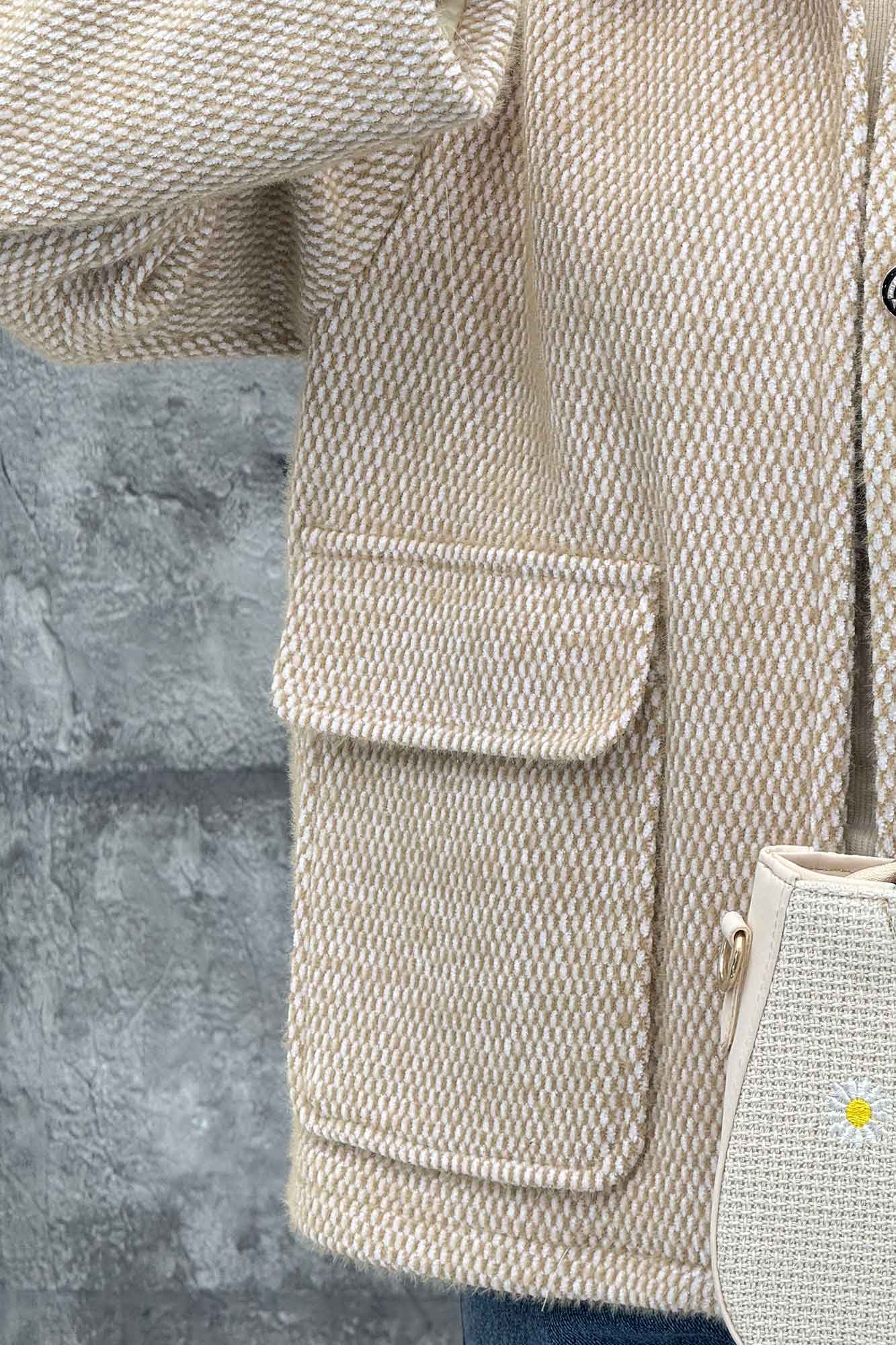 کت دو جیب پاکتی لمزور آستردار HONEY