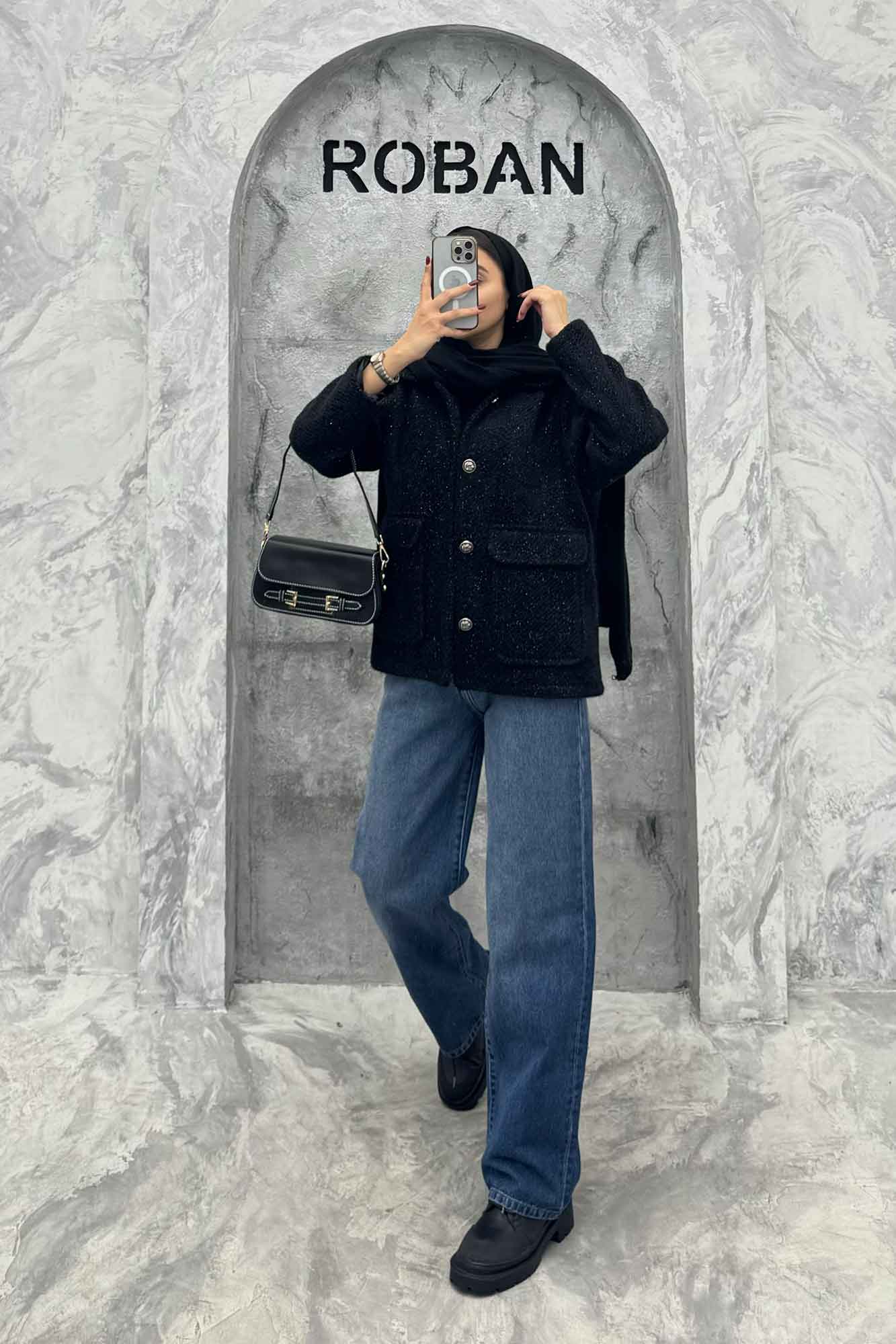 کت دو جیب پاکتی لمزور آستردار HONEY