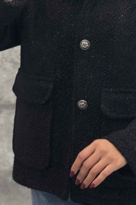 کت دو جیب پاکتی لمزور آستردار HONEY