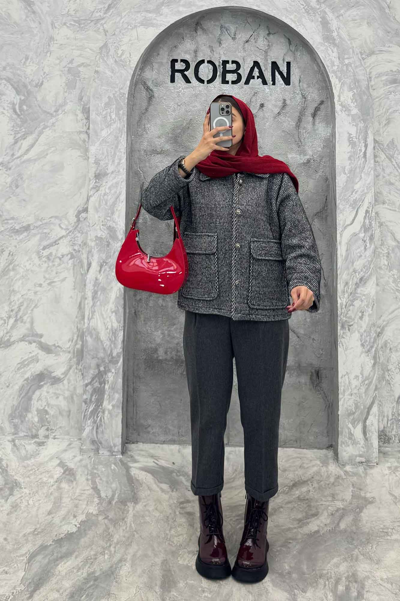 کت دو جیب پاکتی لمزور آستردار HONEY