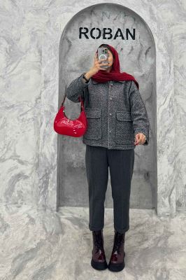 کت دو جیب پاکتی لمزور آستردار HONEY