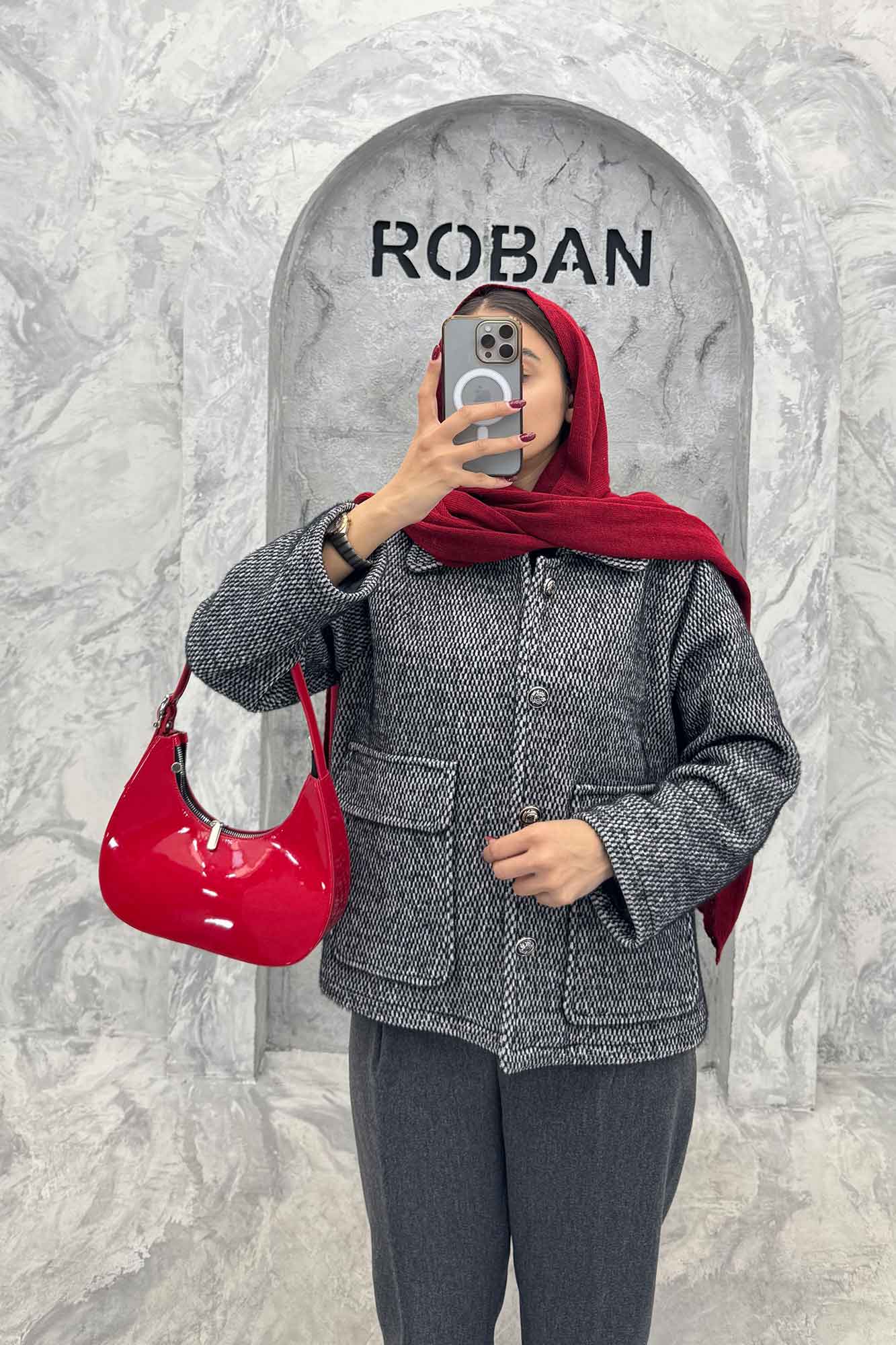 کت دو جیب پاکتی لمزور آستردار HONEY