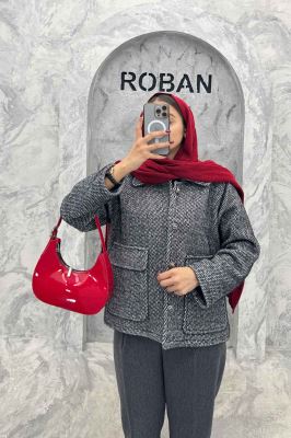 کت دو جیب پاکتی لمزور آستردار HONEY